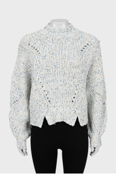 Cropped turtleneck sweater