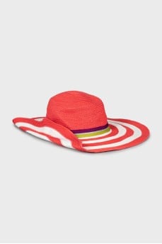 Braided striped hat