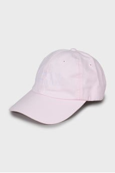 Pink cap with text print