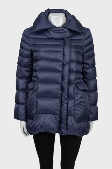 Quilted A-line down jacket