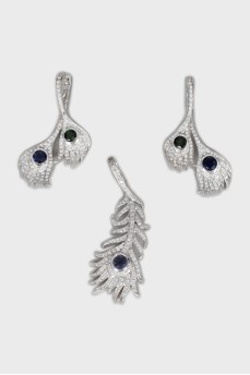 White Gold Set Peacock