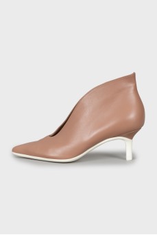 Pointed toe stiletto ankle boots
