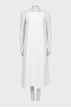 White linen sarafan