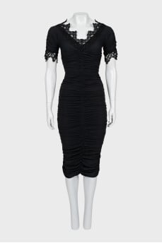 Fitted draped dress