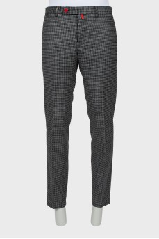 Men's wool trousers with tag