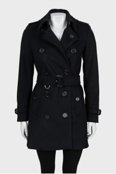 Wool and cashmere coat