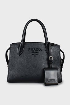 Mini bag with embossed logo