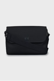 Men's textile crossbody bag