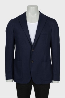 Men's blue wool jacket
