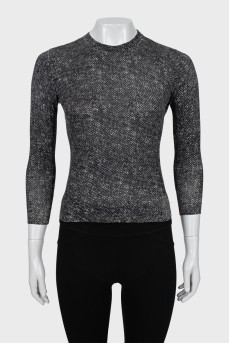 Fitted printed jumper