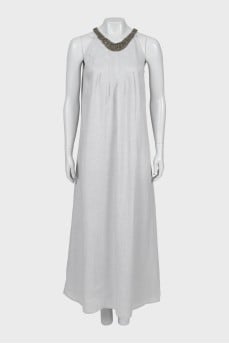 Sundress with a loose cut and decoration