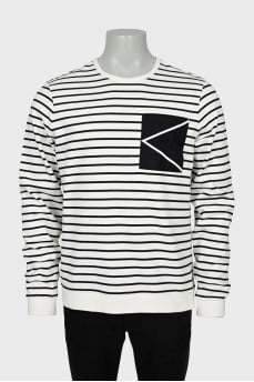 Men's striped sweatshirt