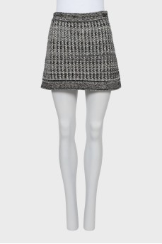 Knitted mini skirt