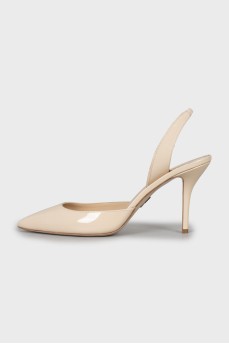 Patent Leather Slingbacks with Heels