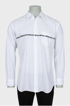 Men's shirt with text print