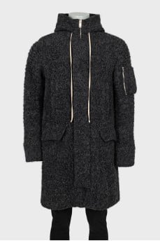 Men's short pile coat