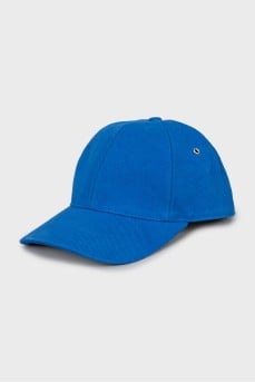 Blue cap with branded patch