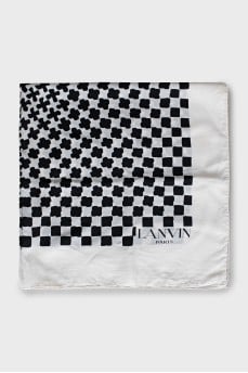 Black and white printed scarf