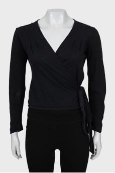 Long Sleeve Wrap Top