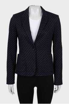 Fitted jacket in signature print