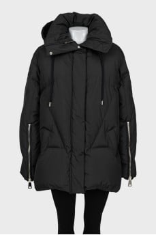 Quilted down jacket with a loose fit