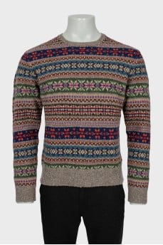 Men's sweater with pattern