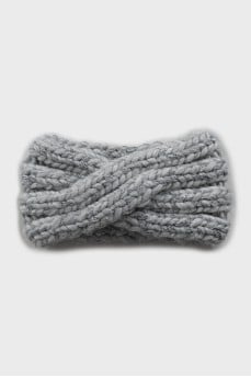 Woolen headband with tag