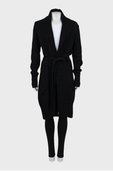 Merino Wool Long Cardigan
