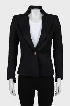 Fitted jacket with gold buttons