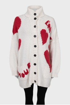 Cashmere oversized cardigan