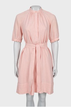 Short Sleeve Dress with Belt