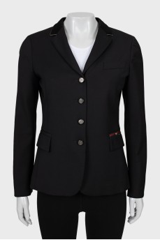 Fitted jacket decorated with a buckle