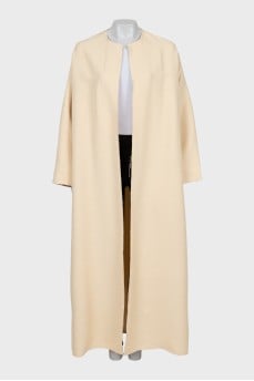 Beige loose fit cardigan