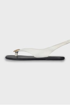 Sandals with leather laces