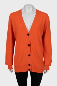 Long cashmere cardigan