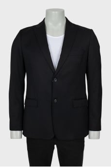 Men's wool jacket with pockets