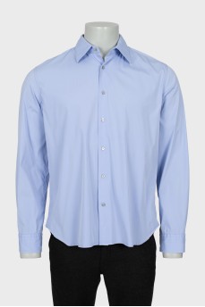 Men's light blue straight fit shirt