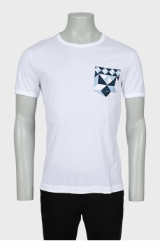 Men's White T-Shirt With Pocket