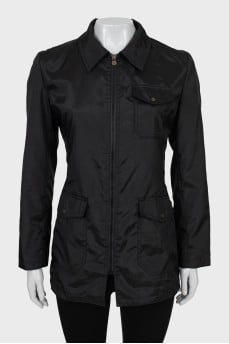 Vintage raincoat with patch pockets
