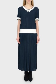 Navy blue maxi dress