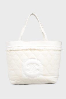 Terry bag set + Chanel bedspread