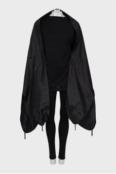 Vintage Cape with Beaded Fringe