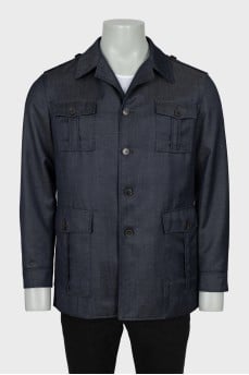 Men's wool and mohair jacket
