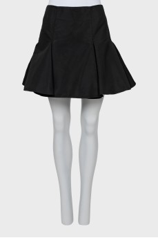 Black mini skirt