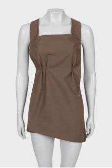 Brown buttoned sarafan