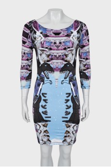 Bodycon printed dress