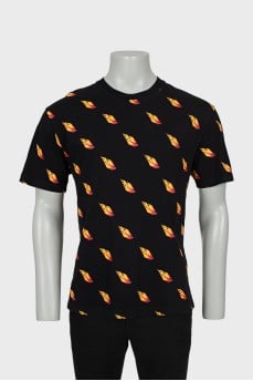 Men's loose fit printed t-shirt