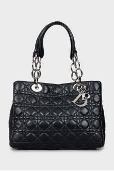 Soft Lady Dior Cannage leather bag with tag