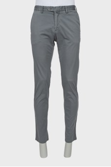 Men's Slim Fit Trousers in Gray