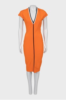 V-neck bodycon dress